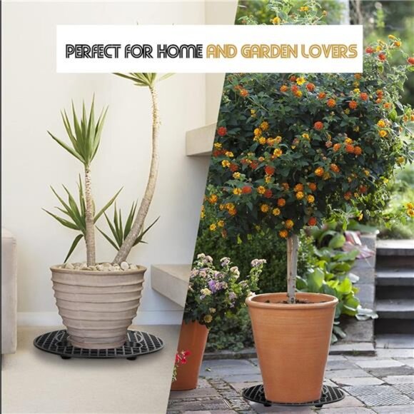 6 Pcs Big Potted Plant Stands - 12 Inch Patio & Deck Floor Protector,Plant - Picture 5 of 7
